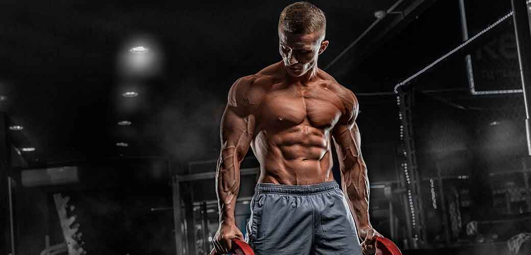 Young male athlete bodybuilder posing and doing sports exercises in the gym. ©romanolebedev - stock.adobe.com.bar; steroids; force; holding; building; sportsman; closeup; big; trainer; back; diet; abs; cross; men; torso; chest; triceps; arm; background; strength; sport; gym; workout; athlete; fitness; training; exercise; heavy; power; body; muscular; male; bodybuilder; muscle; bodybuilding; health; lifting; young; weight; healthy; lifestyle; active; dumbbell; sexy; biceps; man; guy; handsome; strong